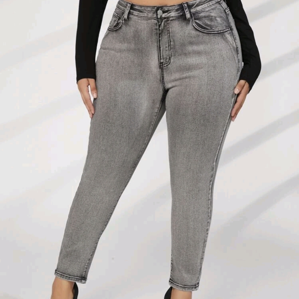Grey Skinny Jeans Shein 3X